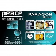 BATTERIA PEACE PARAGON DP-22PG-4-C1 +309 MARBLE BLAST - vaiconlasigla