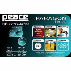 BATTERIA PEACE PARAGON DP-22PG-4-C1 +300 CHOCOLATE BAR - vai con la sigla