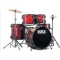 BATTERIA PEACE CELEBRITY DP-101-9 +25 WINE RED BRASS CYMBALS
