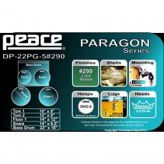BATTERIA PEACE DP-22PG-5 +290 Lime Sorbet - vaiconlasigla