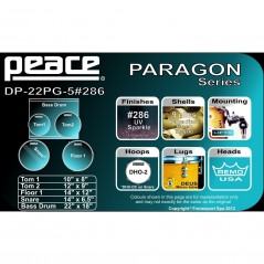 BATTERIA PEACE DP-22PG-5 +286 UV Sparkle - vaiconlasigla