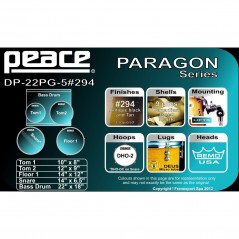 BATTERIA PEACE DP22PG-5 +294 BLACK & TAN CH HW - vai con la sigla