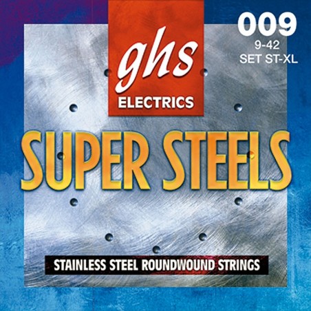 GHS ST-XL Electric Super Steels, corde per chitarra elettrica - vaiconlasigla