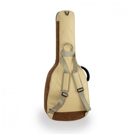 SOUNDSATION SUEDE-A-HC Borsa chitarra acustica con inserti in pelle suede