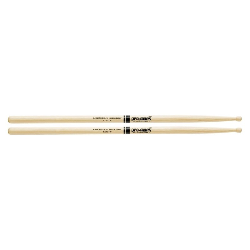 PRO MARK TX737W Bacchette Hickory 737 Wood Tip PRO MARK TX737W Bacchette Hickory 737 Wood Tip