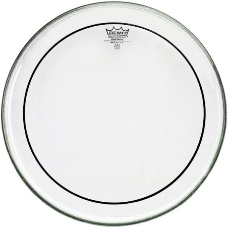 Remo PS-0312-00- Pelle per Batteria Pinstripe Clear 12"