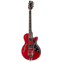 DUESENBERG Starplayer III Catalina Red, Chit. Elettrica 6 Corde Semi-Hollow Single Cutaway - vai con la sigla