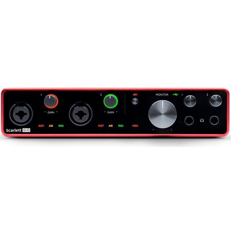FOCUSRITE Scarlett 8i6 (3rd gen), Interfaccia Audio USB 8 IN / 6 OUT con porta USB-C FOCUSRITE Scarlett 8i6 (3rd gen), Interfaccia Audio USB 8 IN / 6 OUT con porta USB-C