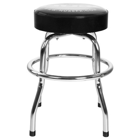 NUX Barstool seggiolino cromato con cuscino nero