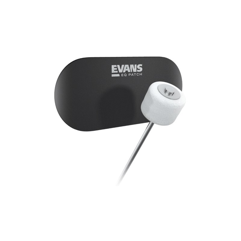 EVANS EQPB2, Doppia patch EQ in nylon nero per grancassa EVANS EQPB2, Doppia patch EQ in nylon nero per grancassa
