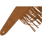 FENDER Suede Fringe Strap, Brown, 2.5" FENDER Suede Fringe Strap, Brown, 2.5"