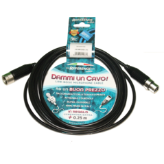 REFERENCE DAMMIUNCAVO-BK-XLRM/XLRF-10,25-R Cavo XLR - XLR Nero 10.25 mt - vai con la sigla