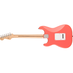 FENDER Squier Sonic® Stratocaster HSS, Maple Fingerboard, White Pickguard, Tahitian Coral