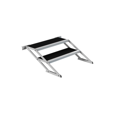 Scala con 2 gradini regolabile da 40 a 60 cm CL-ADST2S-40