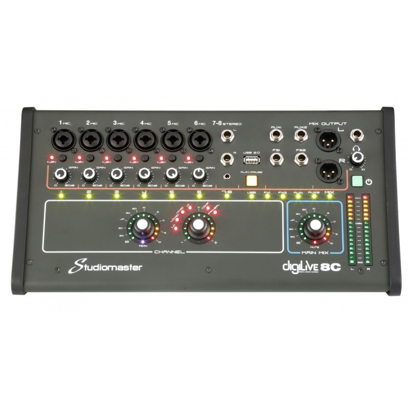 MIXER DIGITALE 8CH STUDIOMASTER DIGILIVE8C