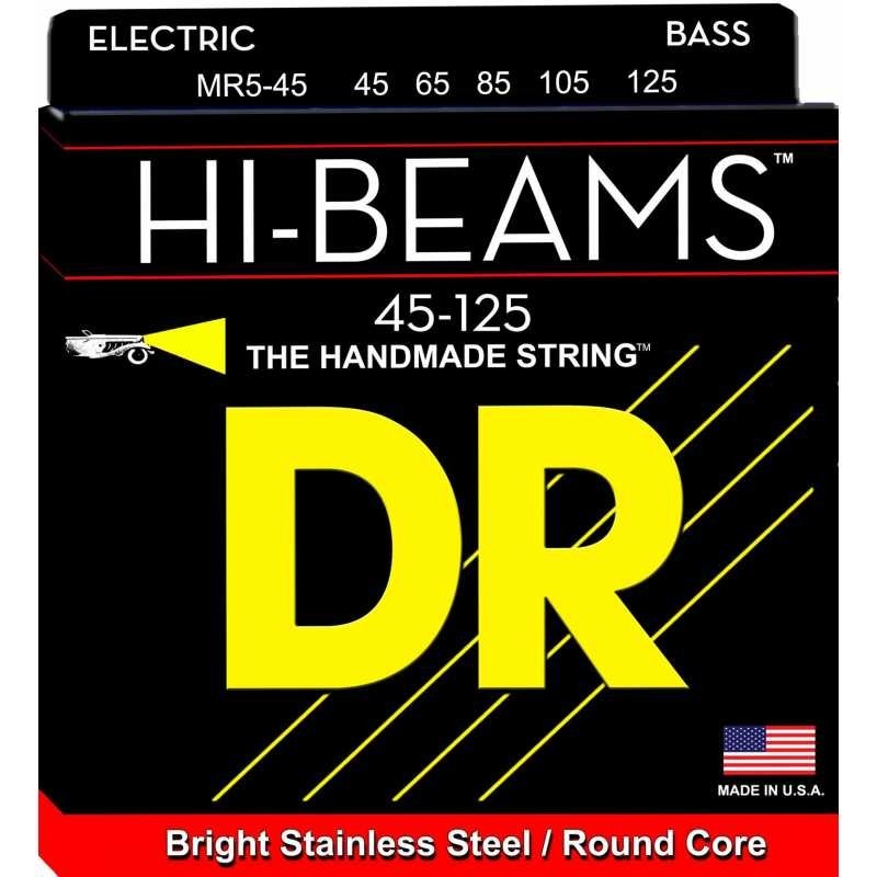 DR MR5-45 HI-BEAM, corde per basso elettrico 45/125