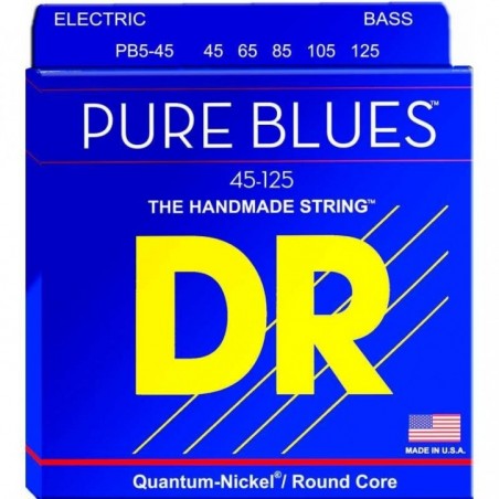 DR PB5-45 PURE BLUES, corde per basso elettrico - vaiconlasigla
