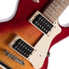 CORT CR100, chitarra elettrica Solid-Body, Cherry Red Burst - vaiconlasigla