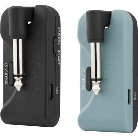 FENDER Telepath Wireless System, Mystic Ice Blue and Black - vai con la sigla