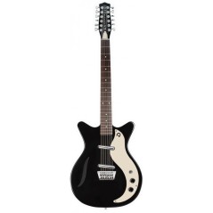 DANELECTRO VINTAGE 12STR GLOSS BLACK - Chitarra elettrica a 12 corde - vai con la sigla