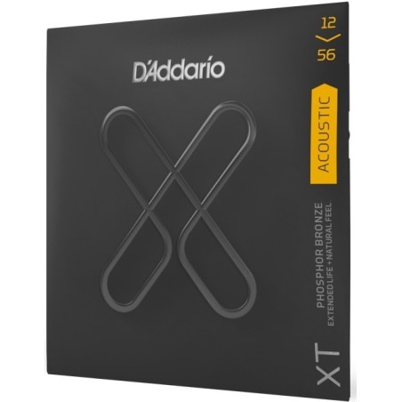 D'ADDARIO XTAPB1256 Set corde serie XT per chitarra acustica Phospor Bronze 12/56 - vai con la sigla