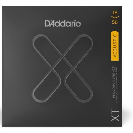 D'ADDARIO XTAPB1256 Set corde serie XT per chitarra acustica Phospor Bronze 12/56
