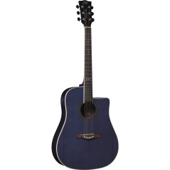 Eko Guitars - NXT D100ce See Through Blue - vai con la sigla