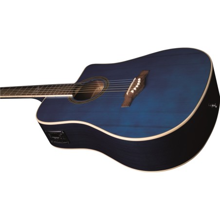 Eko Guitars - NXT D100ce See Through Blue
