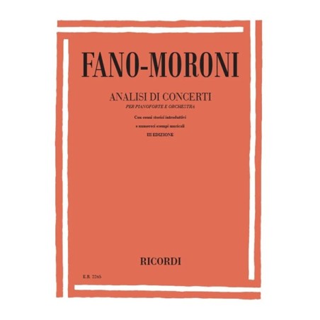 FANO / MORONI - Analisi Di Concerti Per Pianoforte E Orchestra - vai con la sigla