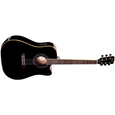 CORT AD880CE w/BAG - BLK , chitarra acustica elettrificata con custodia