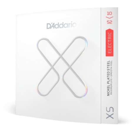 D'Addario Corde rivestite XS Nickel per chitarra elettrica, scalatura Light Top/Heavy Bottom 10-52 - vai con la sigla