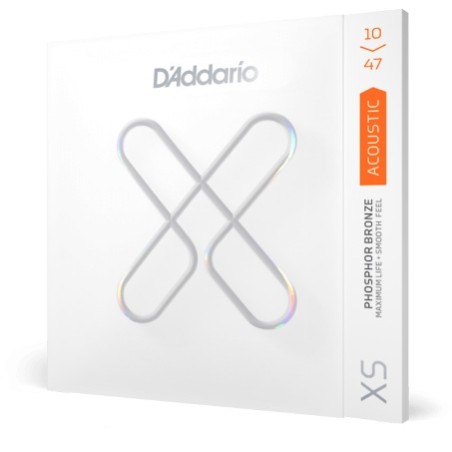 D'Addario XSAPB1047 - Corde in fosforo-bronzo, scalatura extra leggera, 10-47 - vai con la sigla