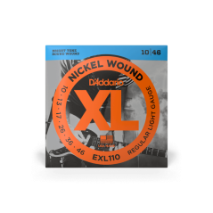 D'ADDARIO EXL110 per chitarra elettrica, Nickel Wound, Regular Light, 10-46