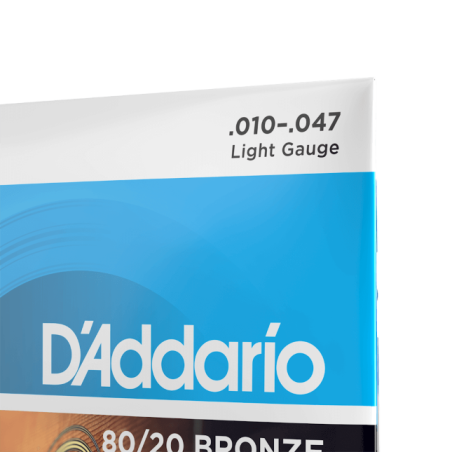 D'Addario EJ36 80/20 Bronze 12-String Acoustic Guitar Strings, Light, 10-47