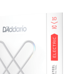 D'Addario Corde rivestite XS Nickel per chitarra elettrica, scalatura Light Top/Heavy Bottom 10-52 - vai con la sigla