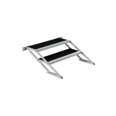 Scala con 2 gradini regolabile da 40 a 60 cm CL-ADST2S-40