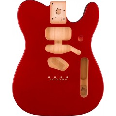 Corpo Fender Deluxe Series Telecaster SSH Alder Modern Bridge Mount Candy App Red