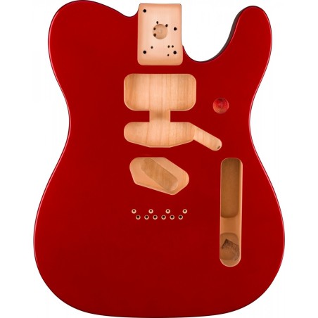 Corpo Fender Deluxe Series Telecaster SSH Alder Modern Bridge Mount Candy App Red