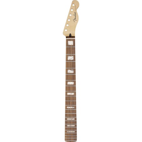 Manico Fender PlayeTele Neck w/Block Inlays, 22 Medium Jumbo Frets, Pau Ferro