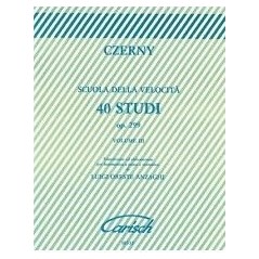 Czerny - SCUOLA DI VELOCITÀ 40 Studi Op.299, volume 3 - vai con la sigla