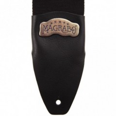 MAGRABO' Stripe SC Cotton Nero 8 cm terminali Core Nero, fibbia Recta Ottone - vaiconlasigla
