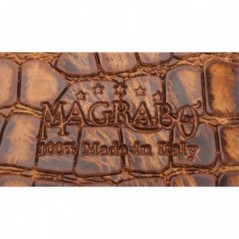 MAGRABO' Holes HC Embossed Croco Lux Marrone Chiaro 6 cm - vai con la sigla