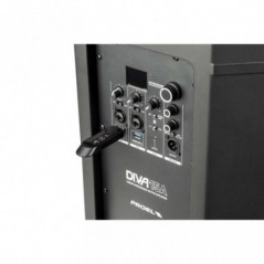 PROEL DIVA 15A Cassa attiva Biamp. 15" 1000W con Bluetooth - vai con la sigla