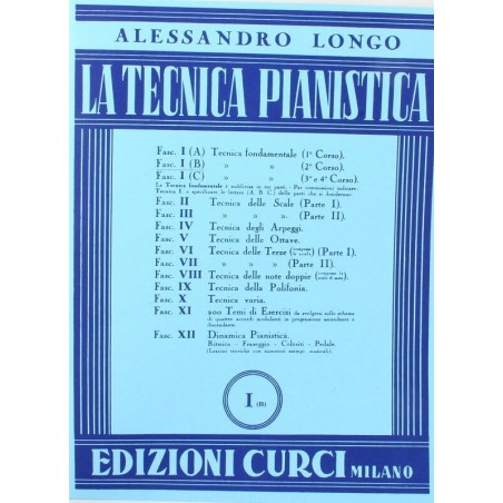 Alessandro Longo - Tecnica Pianistica Secondo corso Fasc. I (B) - vaiconlasigla