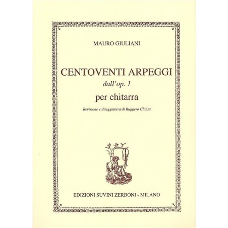 Mauro Giuliani Op.1 120 Arpeggi - vaiconlasigla