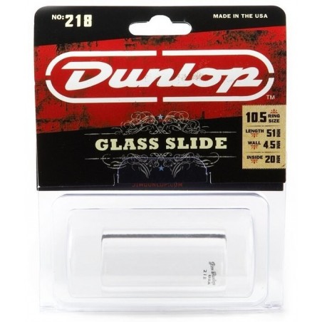 Dunlop 218 Heavy Pyrex Glass Slide - vai con la sigla