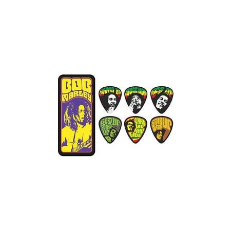 DUNLOP Guitar Picks Bob Marley Pick Tin BOBPT06M - vai con la sigla
