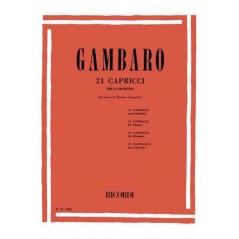 GAMBARO 21 CAPRICCI PER CLARINETTO - vaiconlasigla