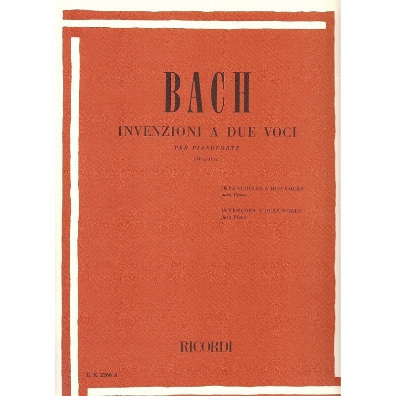 Invenzioni a Due Voci J.S.Bach ER2266A