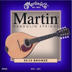 Martin M400 80/20 Bronze Light Mandolin Strings - vai con la sigla